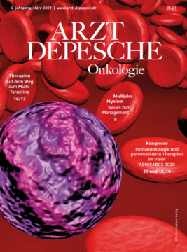 Titelseite Arzt-Depesche 1/2021 Onkologie