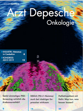 Titelseite Arzt-Depesche 4-5/2019 Onkologie
