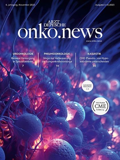 Titelseite der Onko.News 3-4/2023 - erscheint am 6. November 2023.