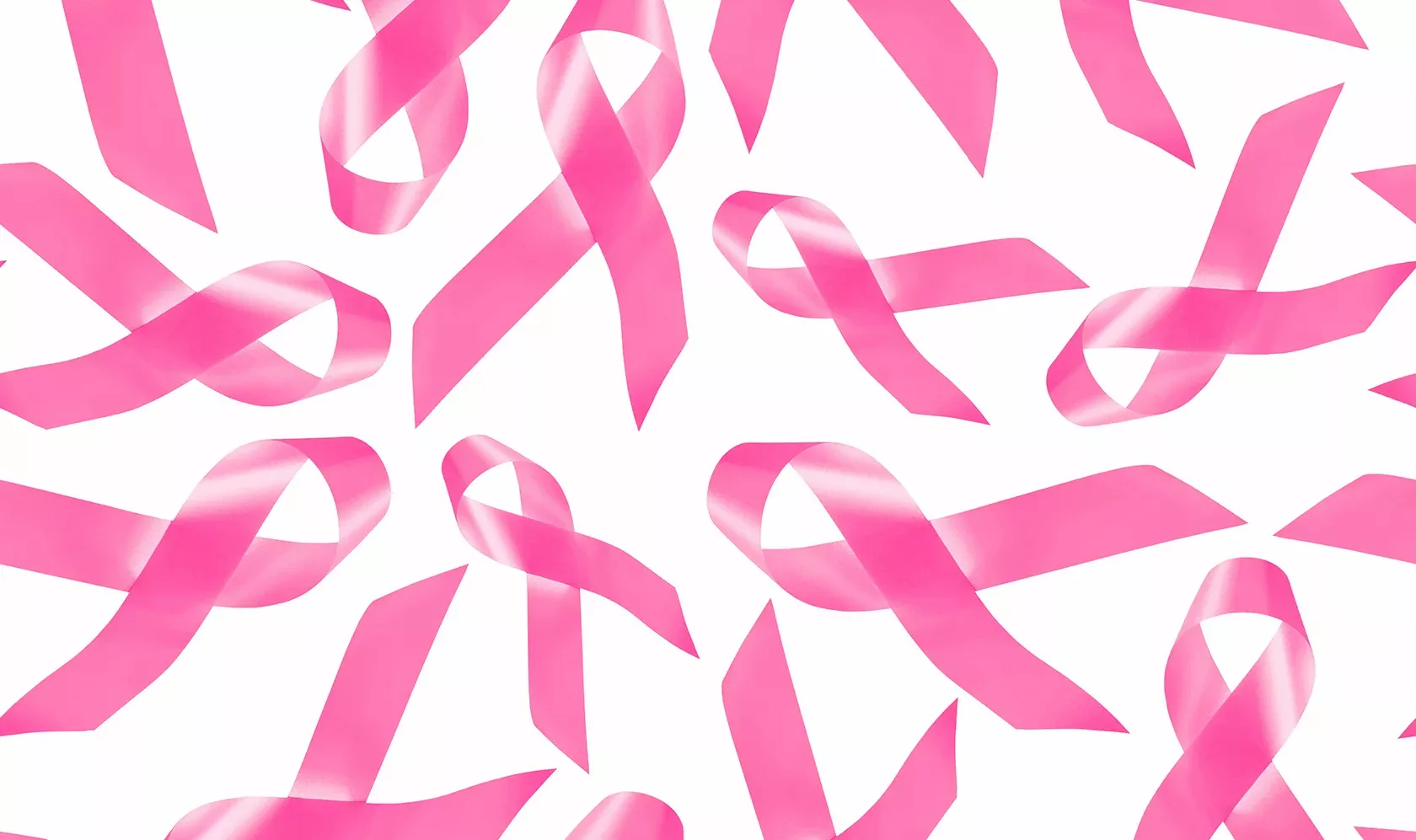 Brustkrebstherapie durch rosa Schleifen dargestellt