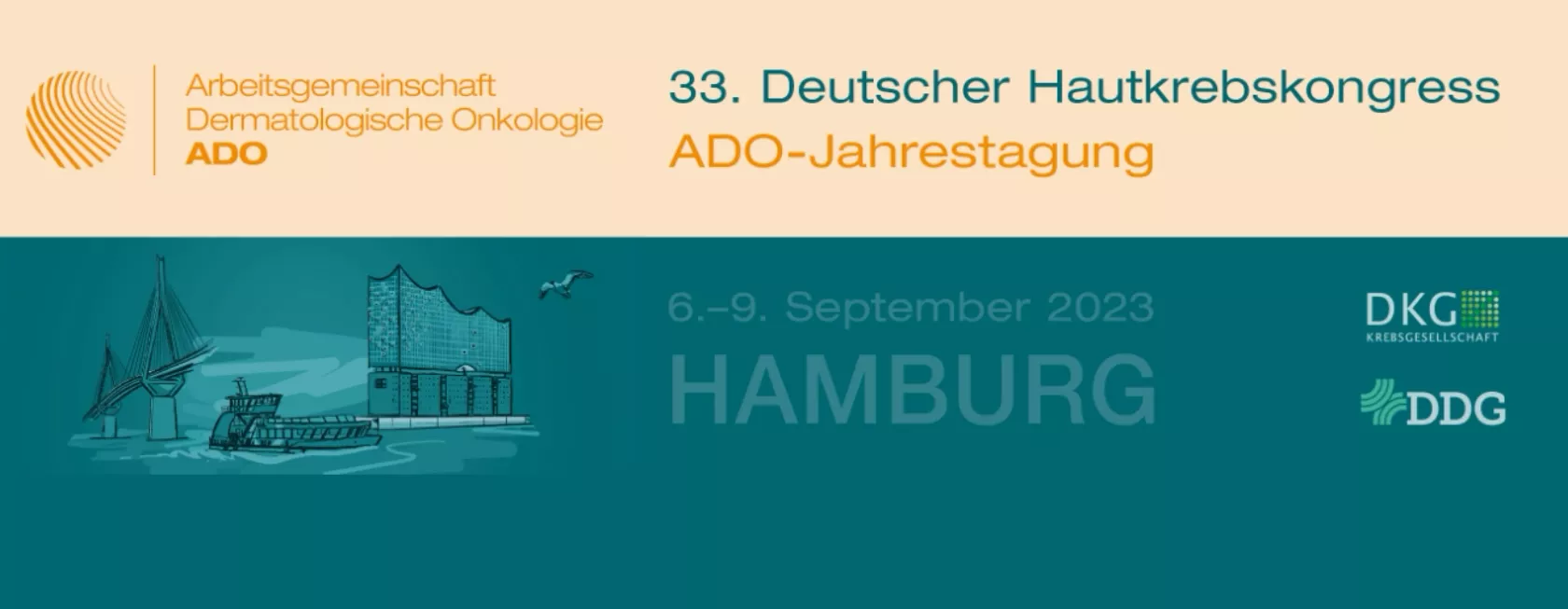 Logo zum ADO-Kongress 2023 in Hamburg.