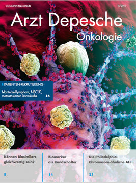 Titelseite Arzt-Depesche 9/2019 Onkologie